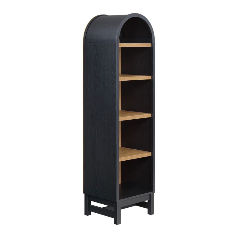 Better Homes & Gardens Juliet Narrow Arch Bookcase, Rich Black Finish - Image 6