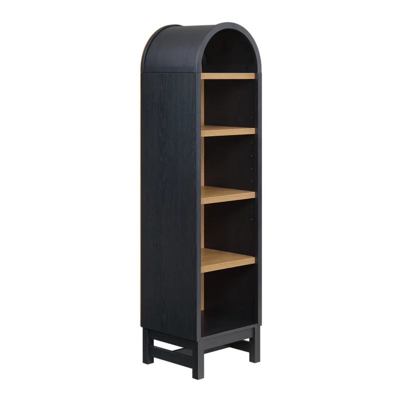 Better Homes & Gardens Juliet Narrow Arch Bookcase, Rich Black Finish - Image 6