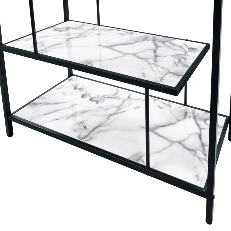 Furniture of America Harper 5-Shelf Bookcase, Black - Image 4