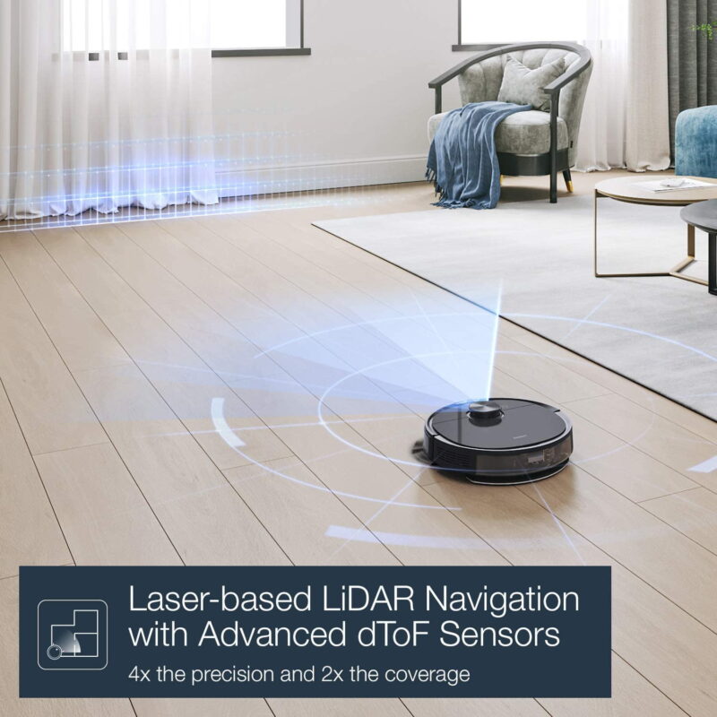ECOVACS DEEBOT N8+ Vacuum & Mop Robot with Advanced Laser Mapping and Auto-Empty Station - Image 2
