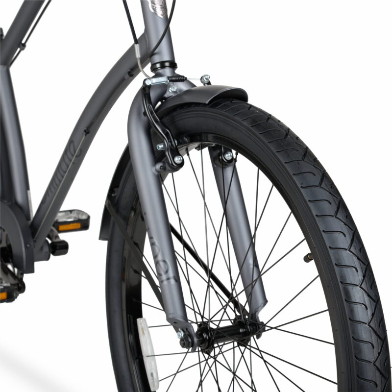 Hyper Bicycle Men's Cruiser 26" Commuter Bike, Gray - Image 3