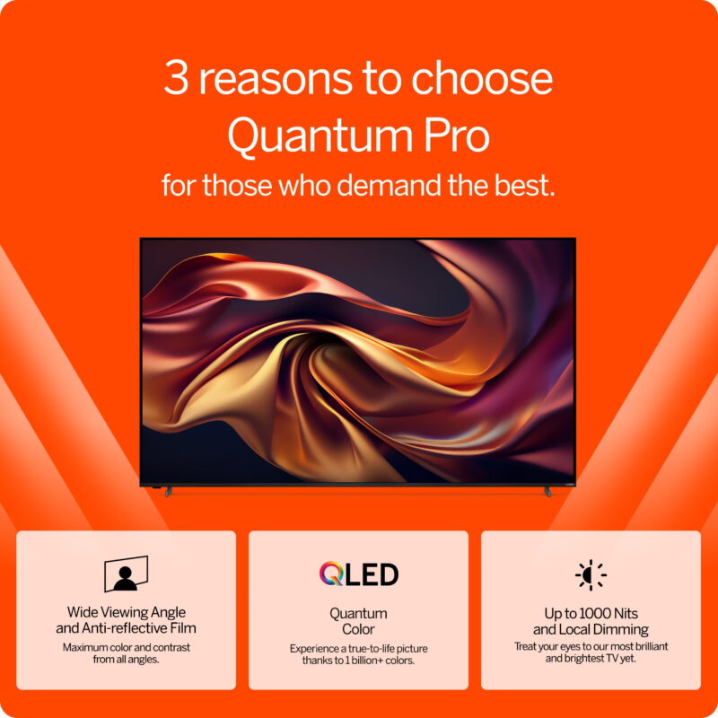 VIZIO 65" Class Quantum Pro 4K QLED HDR 120Hz Smart TV (VQP65C-84) - Image 4