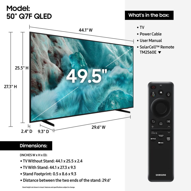 Samsung 50" Class QLED Q7F 4K Samsung Vision AI Smart TV 2025 - Image 5