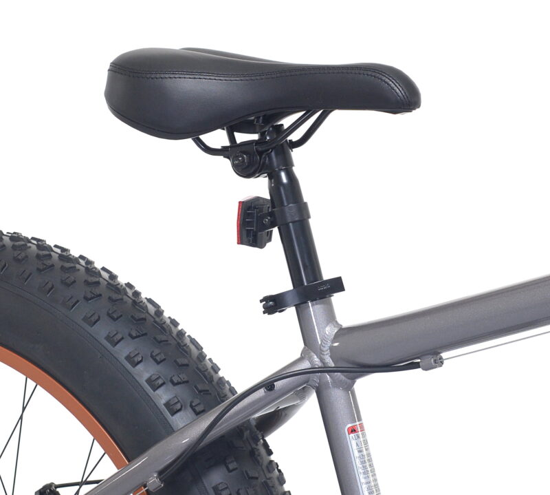 Ozark Trail Fat Tire Bike, 26" Wheels, Fits Teen & Adult Riders 5'2"-5'10", Unisex, Gray - Image 4