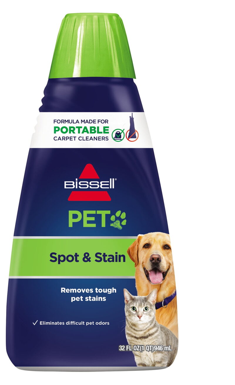 BISSELL Little Green Pro Portable Carpet Cleaner, 2505 & BISSELL Pet Stain Odor Remover, 32 Fluid Ounce 74R7V - Image 4