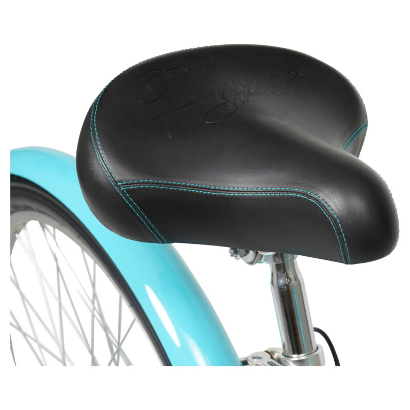 26" Hyper Bicycles Commute Bike with Basket, Adults 13+ Years, Neon Teal - Image 2