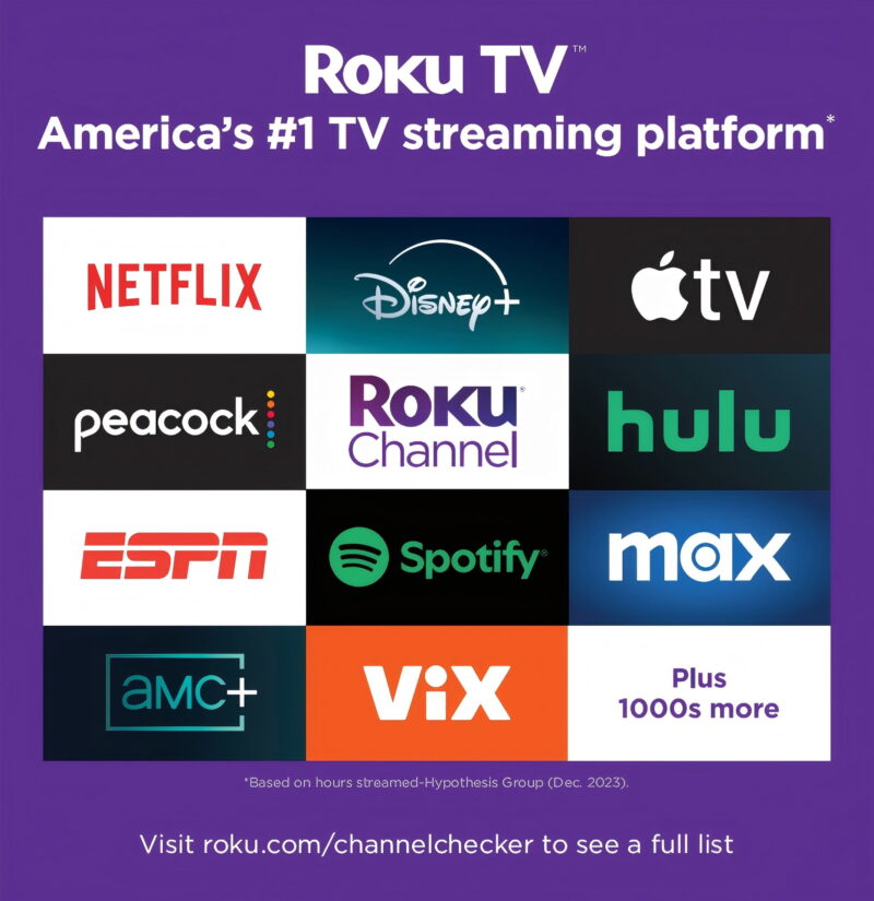 Hisense 43" Class 4K UHD LED LCD Smart Roku TV HDR R6 Series 43R6E3 - Image 3