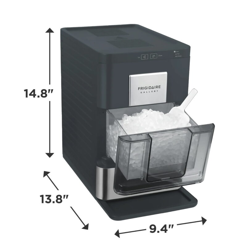 Frigidaire Gallery 33 lbs. Touchscreen Nugget Ice Maker - Stainless Steel Accent, EFIC220, Black - Image 6