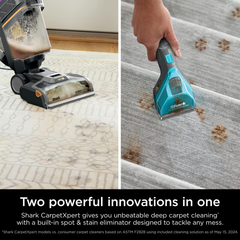 Shark CarpetXpert HairPro with StainStriker Technology, Built-in Spot & Stain Eliminator, Upright Vacuum; 12 oz Deep Clean Pro; 16 oz Oxy Multiplier, EX300 - Image 3