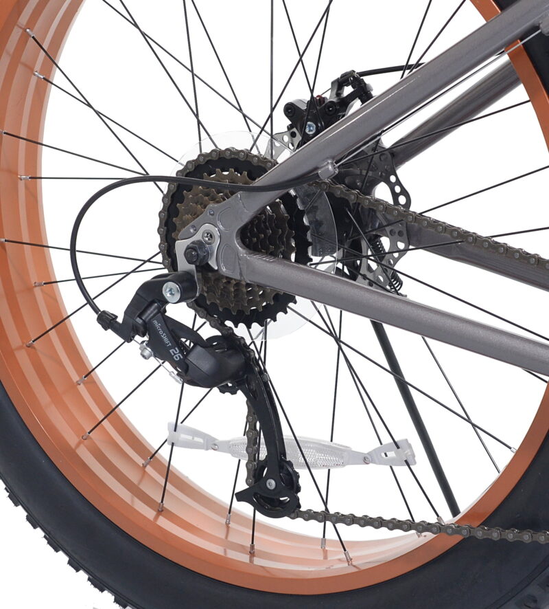 Ozark Trail Fat Tire Bike, 26" Wheels, Fits Teen & Adult Riders 5'2"-5'10", Unisex, Gray - Image 6