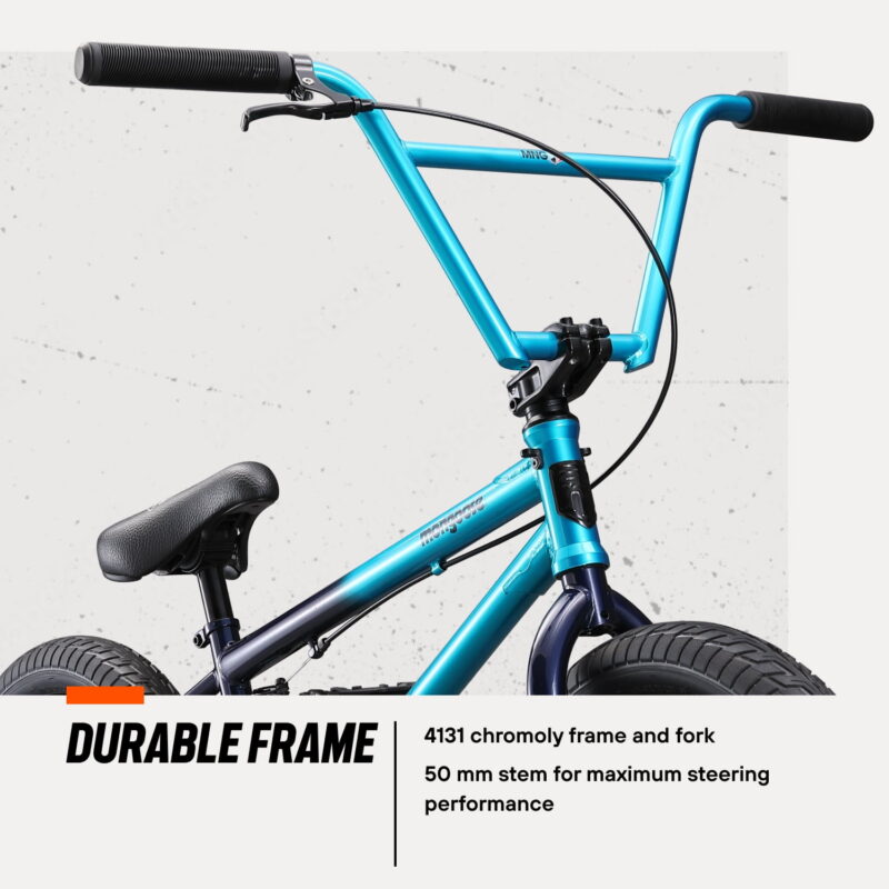 Mongoose Legion L80 Freestyle BMX Bike, 20" Wheels, Ages 8 and up, Teal - Image 6