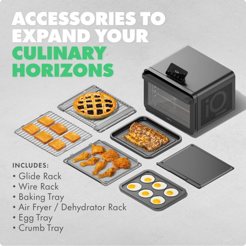 CHEF iQ MiniOven 25-Quart Countertop Oven with Touchscreen Controls - Black - Image 6