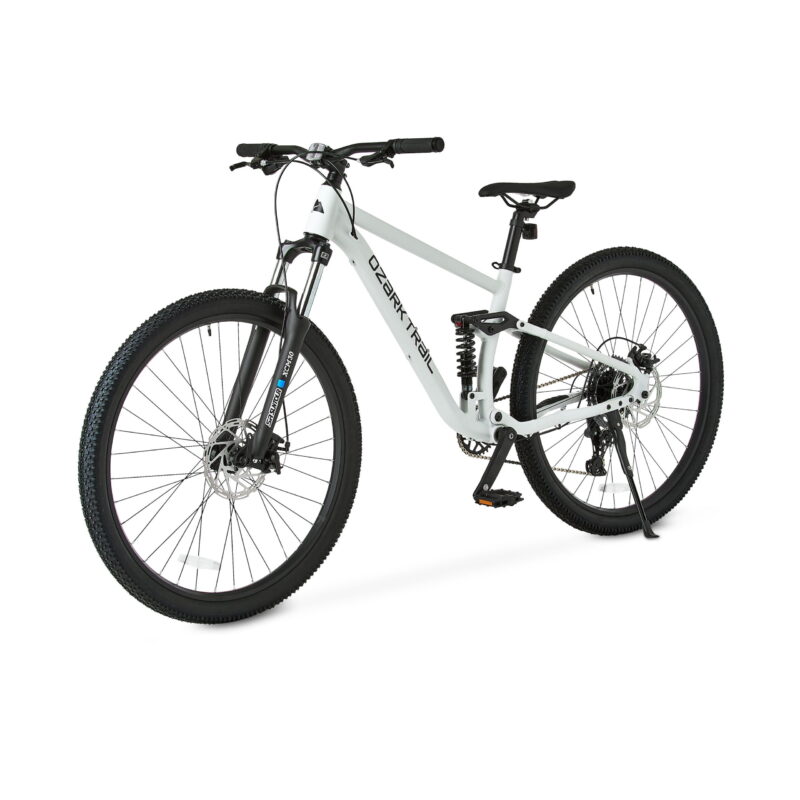 Ozark Trail FS.2 Slalom Full Suspension Mountain Bike, 29" Wheels, Small Frame, Fits Riders 5'1" - 5'5", Off-White, Adult - Image 3
