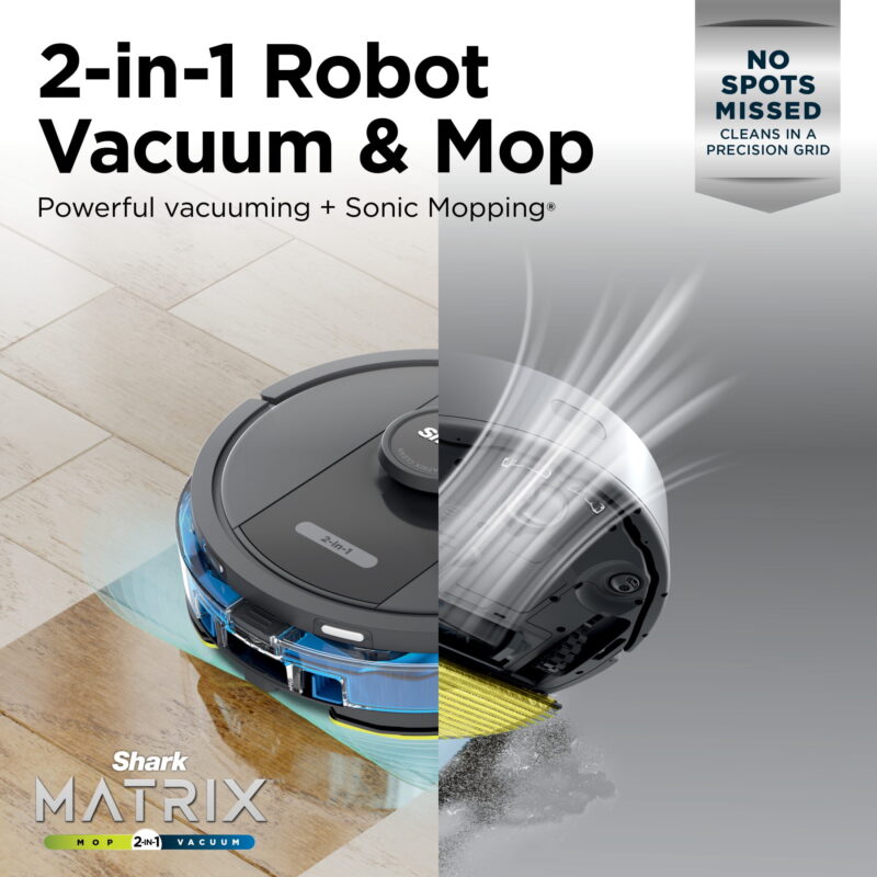 Shark IQ 2in1 Self-Empty Robot Vacuum & Mop, 30-Day Capacity, Precision Home Mapping, Sonic Mopping - Image 2