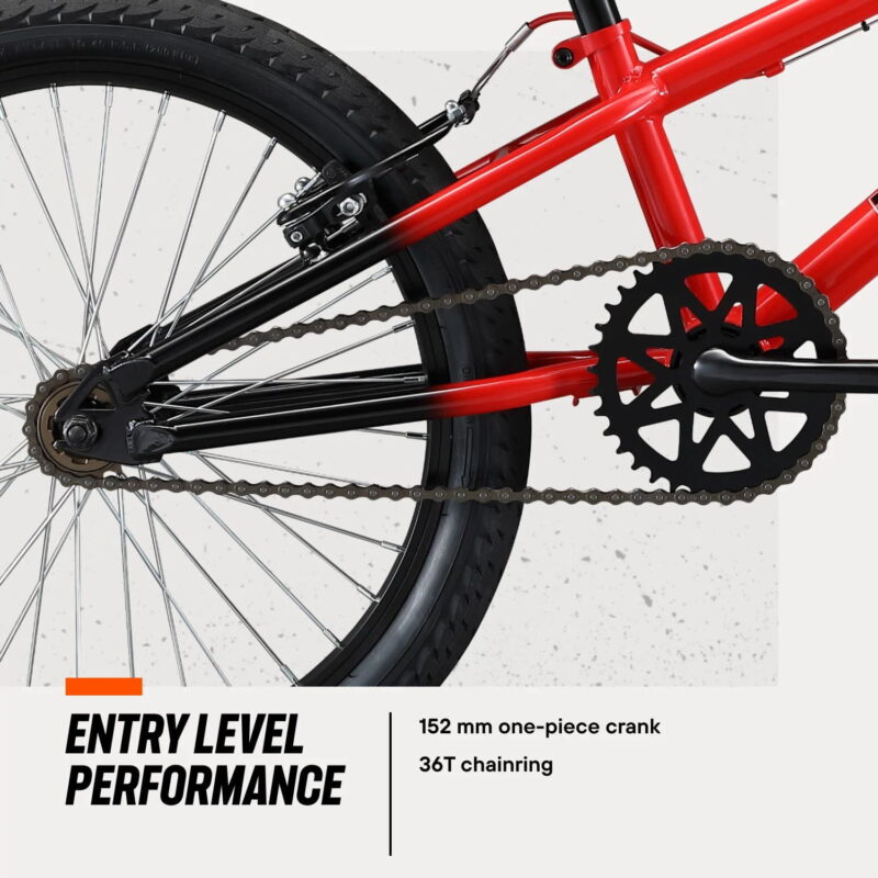 Mongoose Legion LXS Kid's Freestyle BMX Bike, 20" Wheels, Ages 8 and up, Red - Image 3