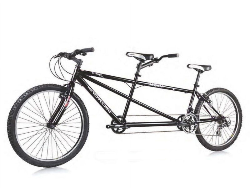 Wonder Wheels 26 In. Tandem Shimano 21 Speed Bicycle, Bike, Steel Frame Alloy Rims 36 H - Black - Image 4