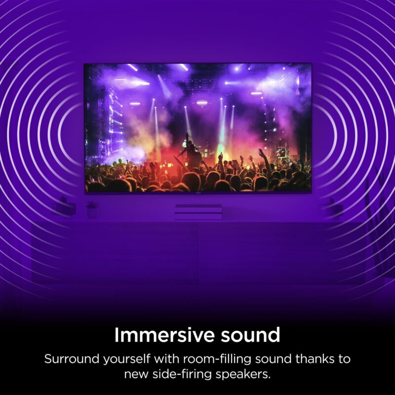 Roku 65-Inch Pro Series 4K QLED Smart Roku TV with Backlit Roku Voice Remote Pro, Dolby Vision IQ, 120Hz Refresh Rate - Image 3