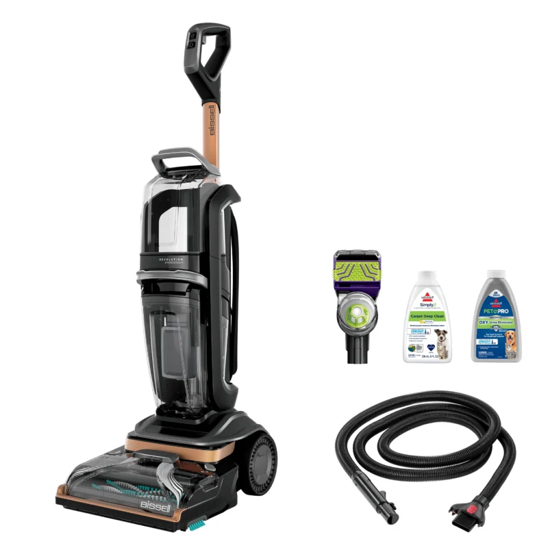 BISSELL Revolution HydroSteam Carpet Cleaner, 3428 & BISSELL Pet Carpet Stain Remover, 60 Fluid Ounce 5959W - Image 3