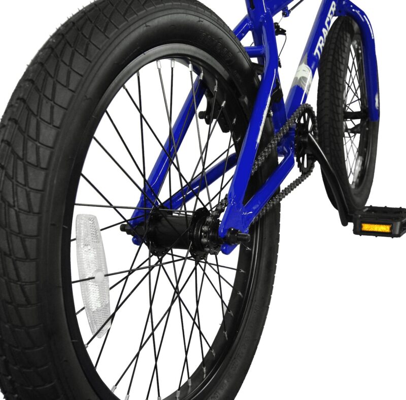 WonderWheels 20" BMX Steel Frame V-Brake One Piece Crank Alloy Rims 36H - Blue - Image 4