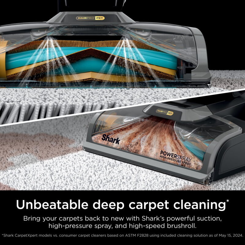 Shark CarpetXpert HairPro with StainStriker Technology, Built-in Spot & Stain Eliminator, Upright Vacuum; 12 oz Deep Clean Pro; 16 oz Oxy Multiplier, EX300 - Image 2