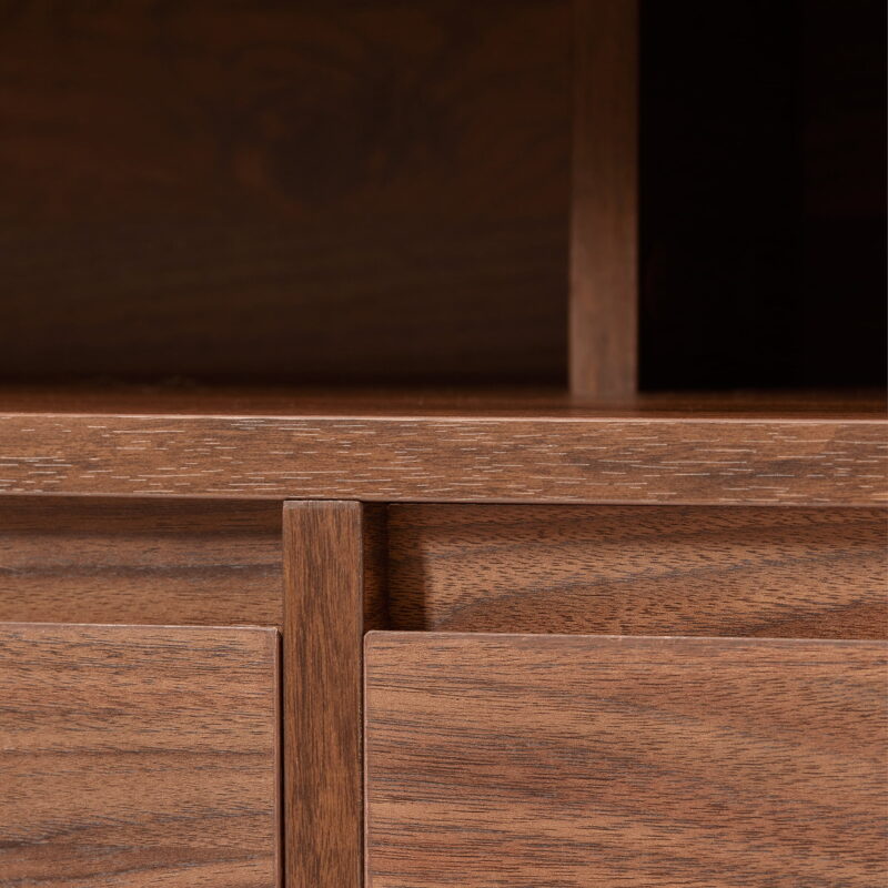 Better Homes & Gardens Juliet Curved TV Stand for TVs up to 75", Walnut Finish - Image 5