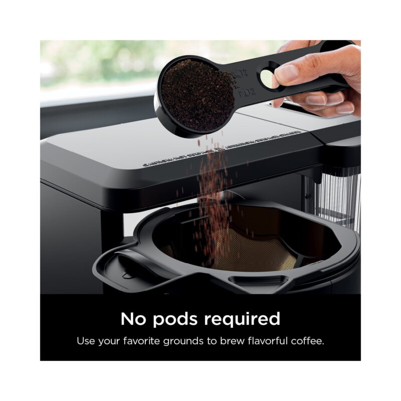 Ninja® Hot & Iced, Single Serve or Drip Coffee Maker with Rapid Cold Brew 10 Cup Glass Carafe, CM360 - Image 3
