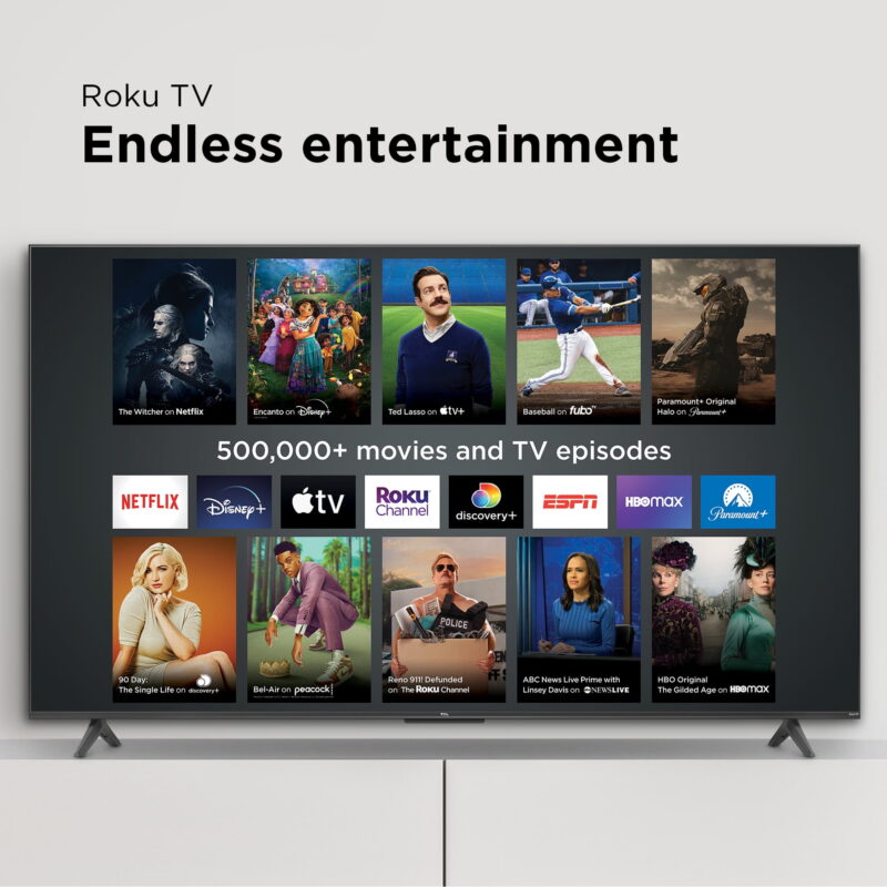 TCL 50” Class S4 (50S451) 4K UHD HDR Smart TV with Roku TV - Image 3
