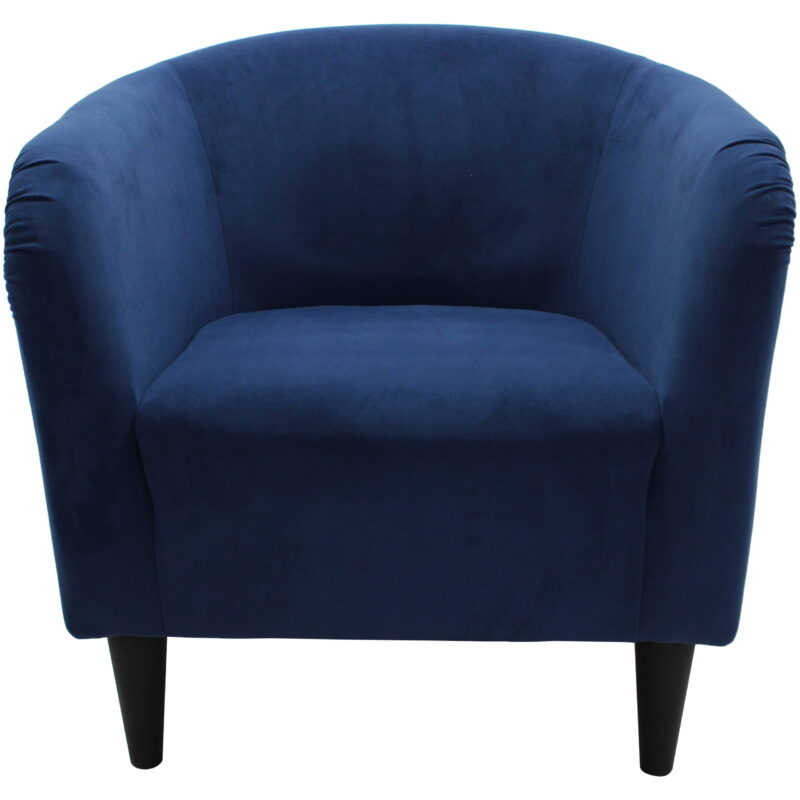 Mainstays Microfiber Tub Accent Chair, Blue - Image 6
