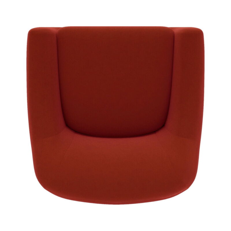 Better Homes & Gardens Emerson Curvy Accent Chair, Rustic Red Velvet - Image 4