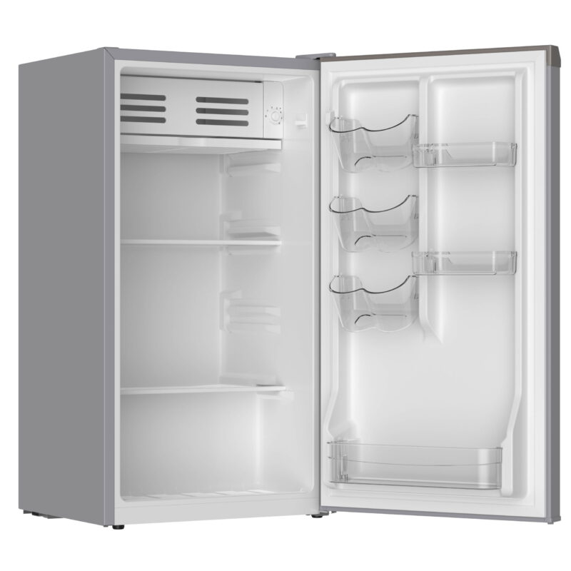 Frigidaire Compact Fridge with Chiller, 3.2 cu ft, Mini Fridge for Office, Bedroom, Dorm Room or Cabin – W:17.83" x L: 16.97" X H:33.27" (PEWTER) - Image 2