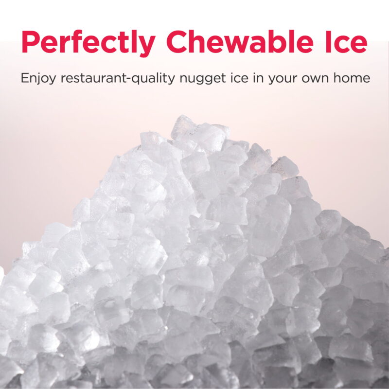 Frigidaire Gallery 33 lbs. Touchscreen Nugget Ice Maker - Stainless Steel Accent, EFIC220, Black - Image 3
