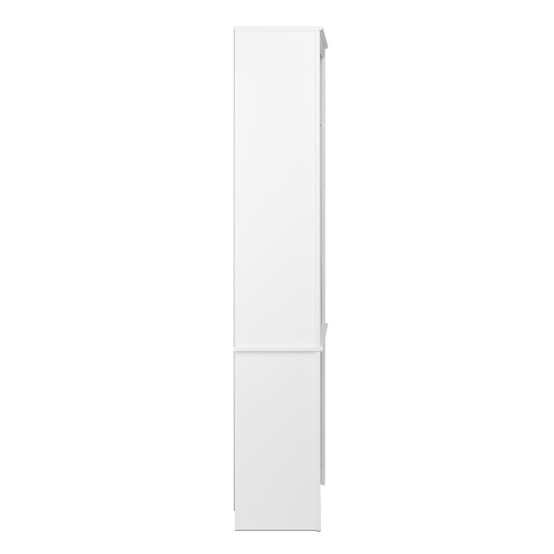 Prepac Home Office Modern 80" Tall Bookcase with Adjustable Shelves, White - Image 3