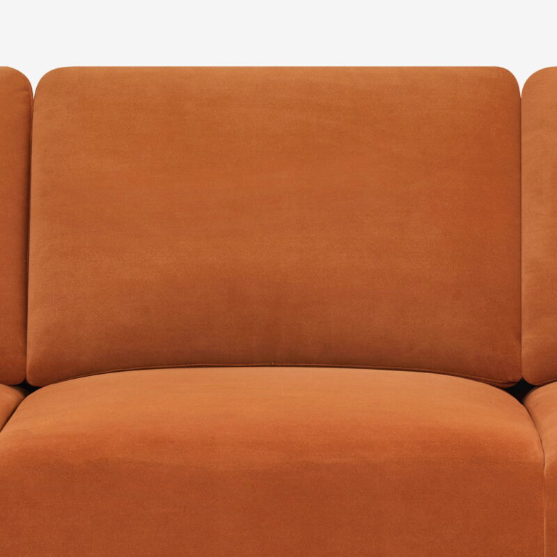 Better Homes & Gardens Wyatt Velvet Sofa, Copper Pipe - Image 3