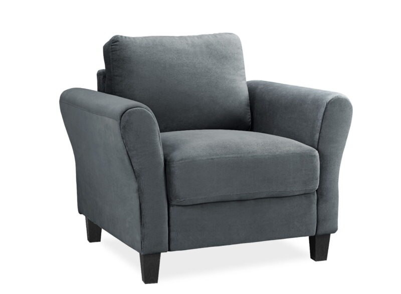 Lifestyle Solutions Alexa Club Chair, Gray Fabric - Image 6