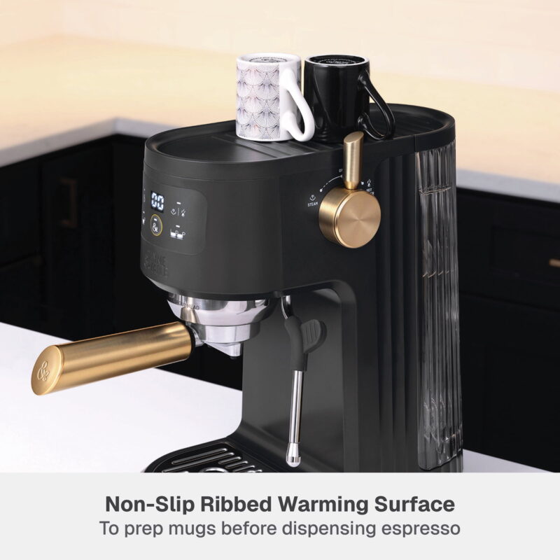 Thyme & Table Barista Mini Espresso Machine, Slate Grey - Image 4