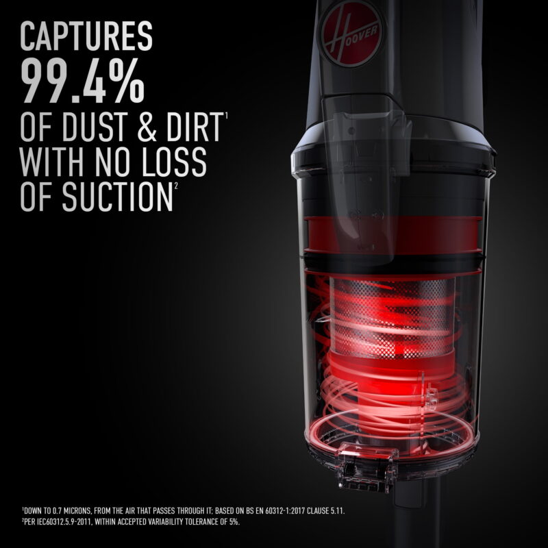 Cordless Stick Hoover ONEPWR Emerge Essentials Vacuum, 45 Minute Run Time, Pet Hair Tangle Guard, 7.3 Pounds, Multi-surface, with Handheld Vacuum Cleaner, Red - Image 2