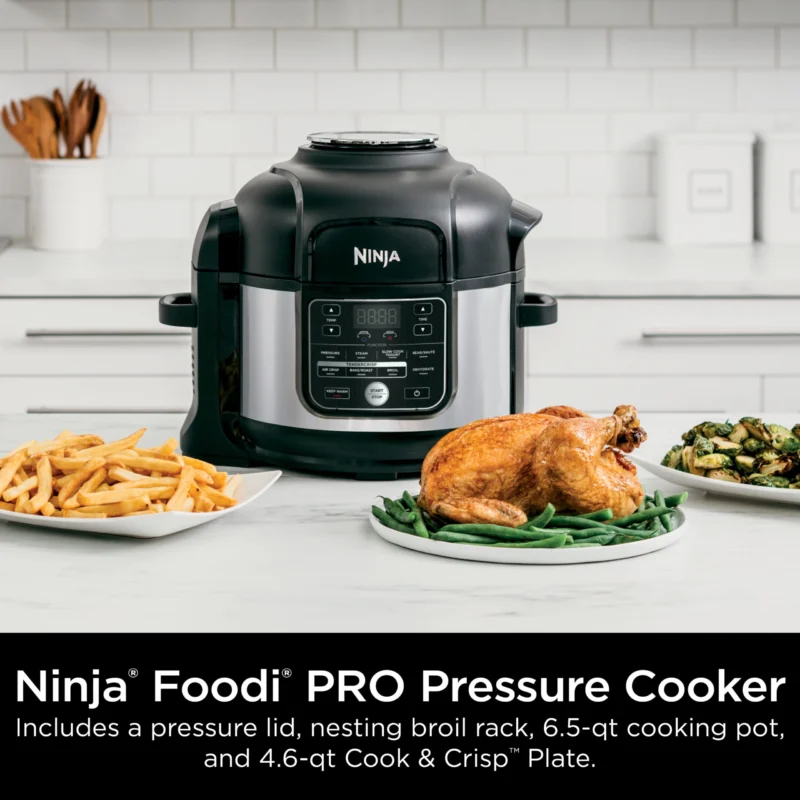 Ninja® Foodi® 10-in-1 6.5-Quart Pro Pressure Cooker Air Fryer Multicooker, Stainless, OS300 - Image 6