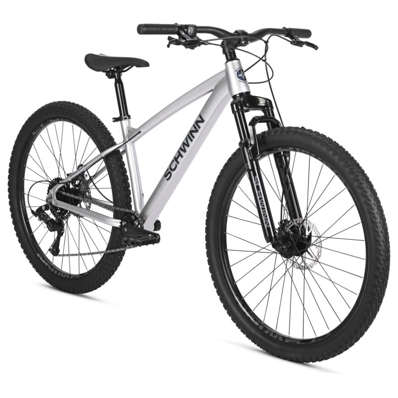 Schwinn Axum Sport Adult Men's 27.5-in. Mountain Bike, Small Frame, Silver Bicycle - Image 2