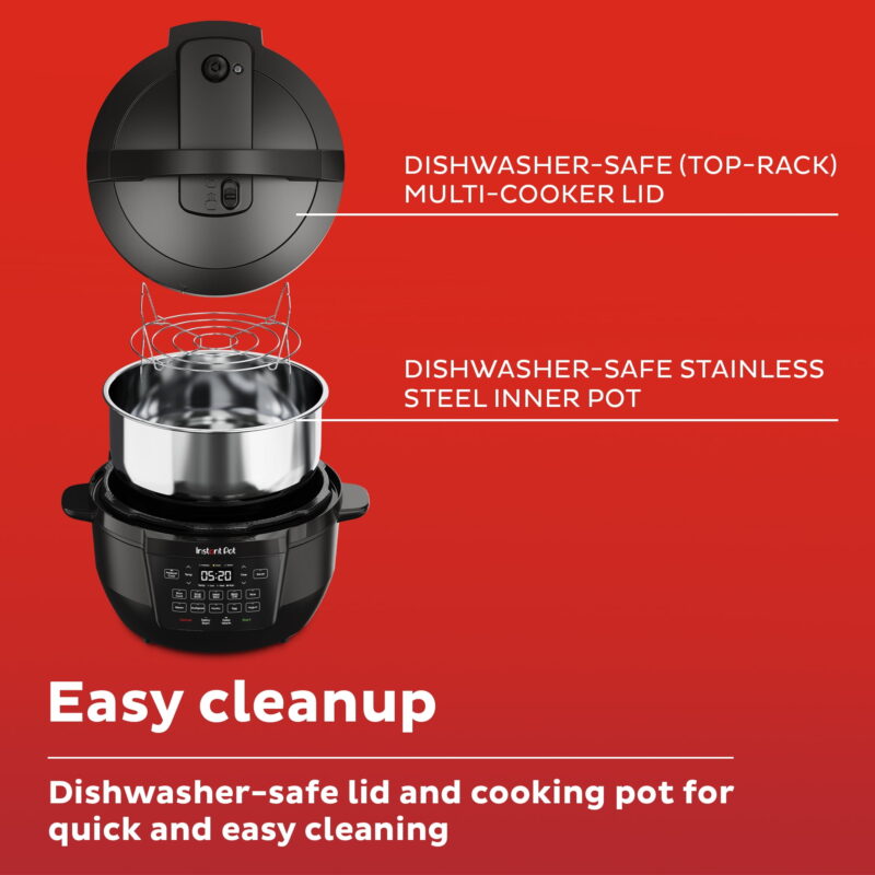 Instant Pot RIO Wide Base 7.5 Qt Large Pressure Cooker with 7-in-1 Multicooker Settings - Image 4