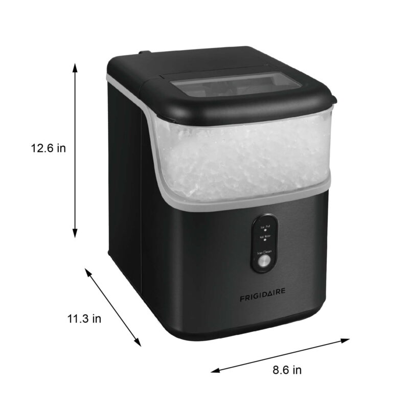 Frigidaire, 33 Lbs. Nugget Ice Maker, Black Stainless Steel, EFIC228 - Image 2