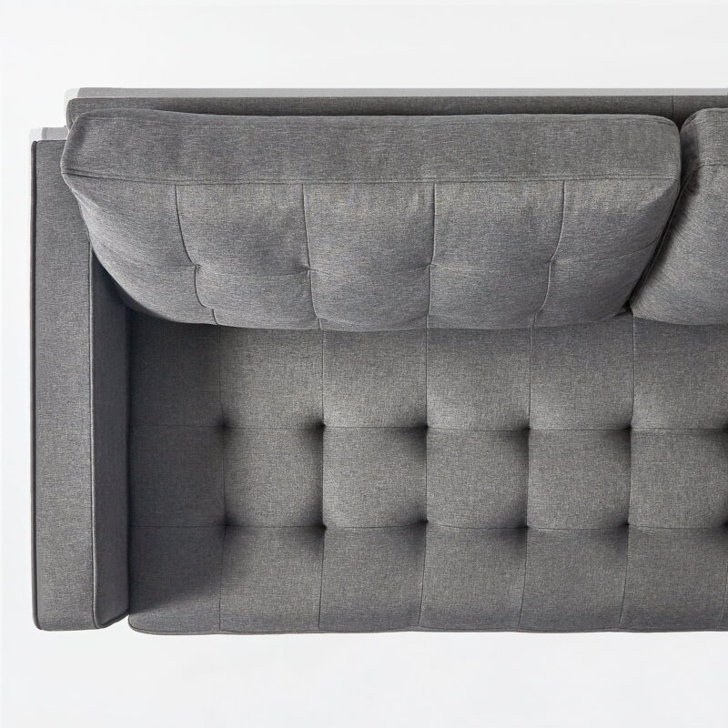 Zinus Benton 75" Sofa Couch, Dark Grey - Image 4