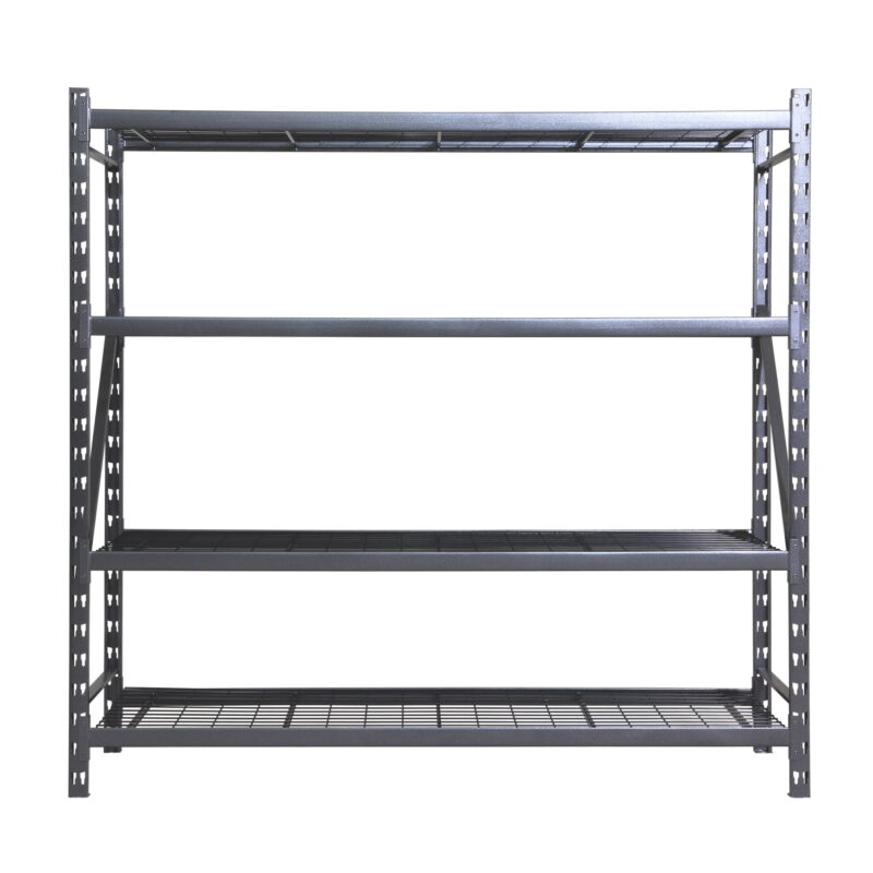 Stronghold Garage Gear by Shin Crest Steel 4-Tier Storage Rack  72"H x 24"D x 77"W, 1000lb per shelf - Image 2