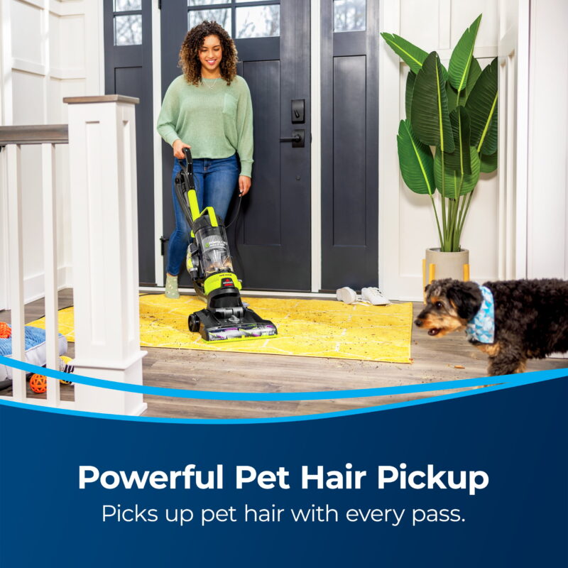 BISSELL PowerForce Helix Rewind Pet Deluxe Upright Vacuum with Live Wand 3335 - Image 3