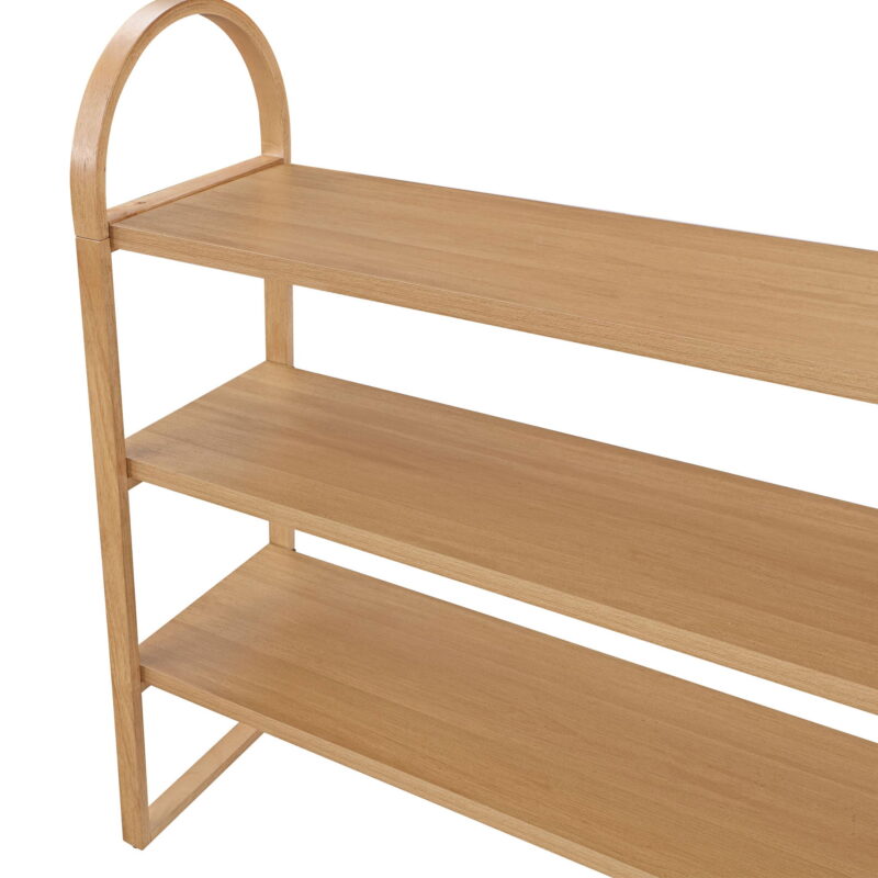 Beautiful 3-Shelf Open Bookcase by Drew Barrymore, Adult, Warm Honey Finish - Image 6