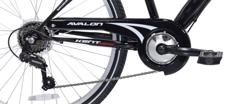 26" Kent Bicycle Avalon Comfort Men's Bike with Full Suspension, Adult Ages 13+, Black - Image 5