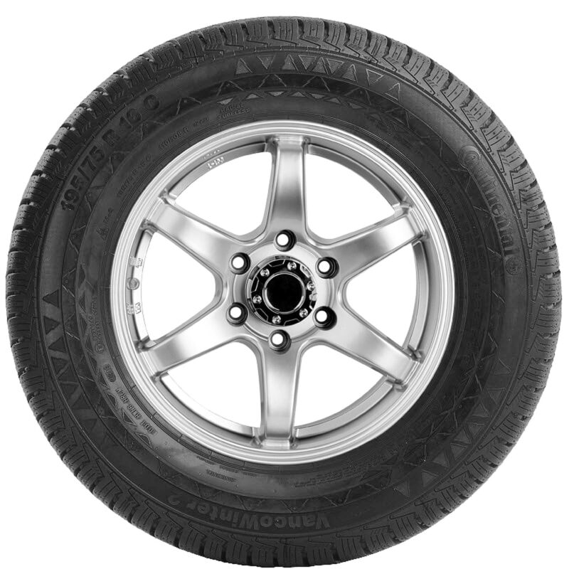 Continental VancoWinter 2 Winter 235/65R16C 118/116R E Light Truck Tire - Image 2