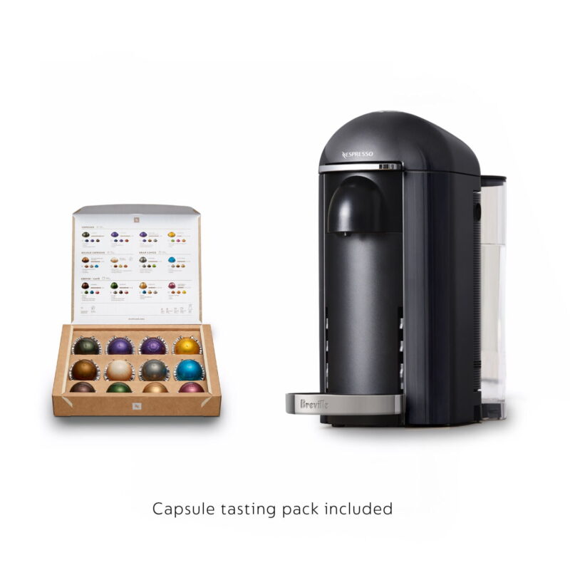 Breville Nespresso New VertuoPlus Deluxe Coffee and Espresso Single-Serve Machine in Piano Black - Image 5