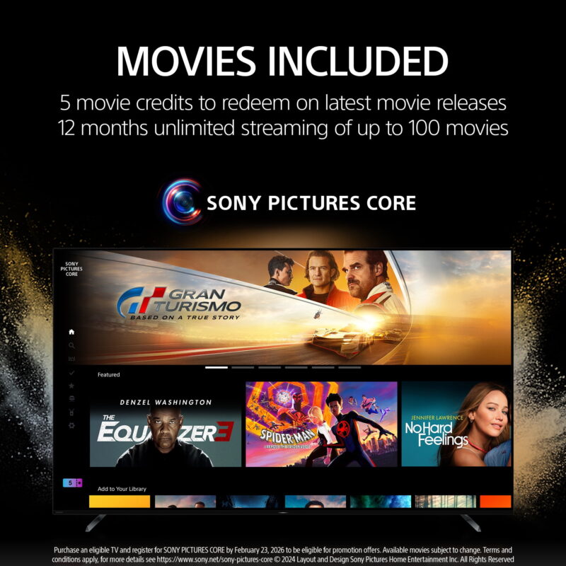 Sony 65” class BRAVIA 2 II LED 4K HDR Smart Google TV K-65S20, 2025 Model - Image 3