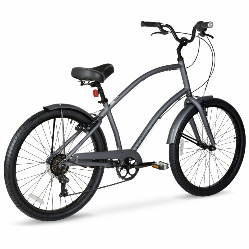 Hyper Bicycle Men's Cruiser 26" Commuter Bike, Gray - Image 2