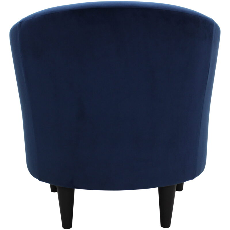 Mainstays Microfiber Tub Accent Chair, Blue - Image 3